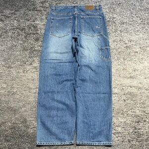 Vintage DNM Attitude Carpenter Jeans Mens‎ 36x32 Blue Baggy Wide Leg Skater Y2K